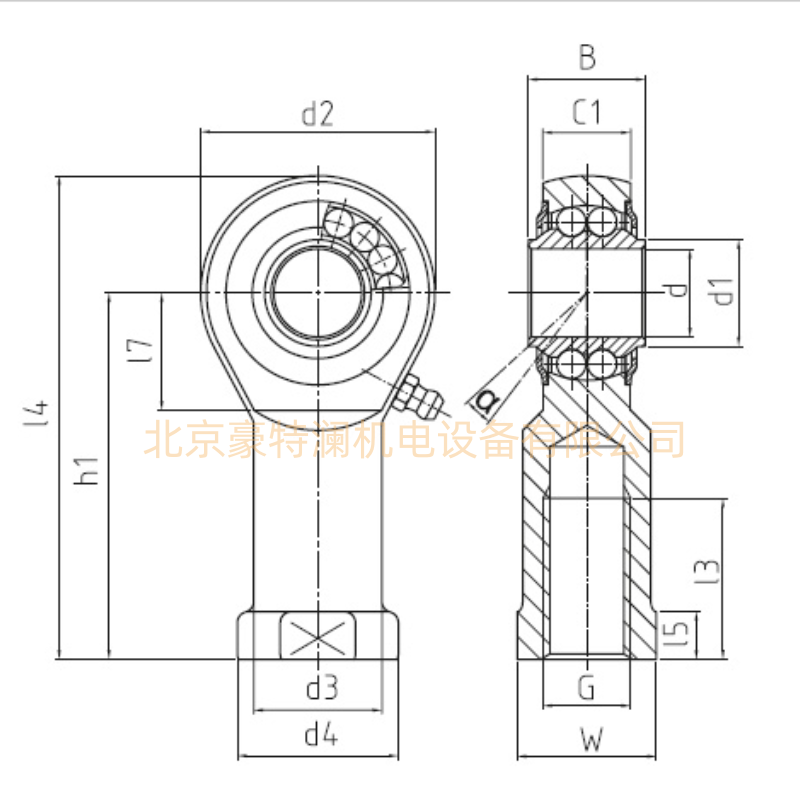 BRF16-00-501 BRF16-00-502德國durbal桿端關節軸承尺寸參數
